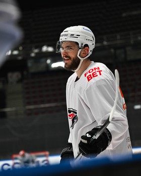 Тренировка «Авангарда» перед матчем во Владивостоке