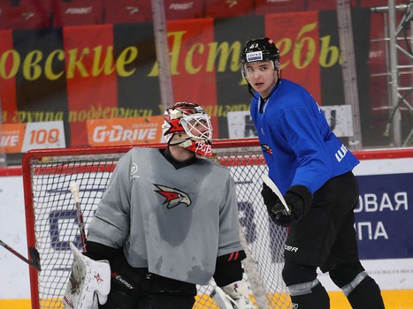 Раскатка «Авангарда» перед матчем с «Трактором»