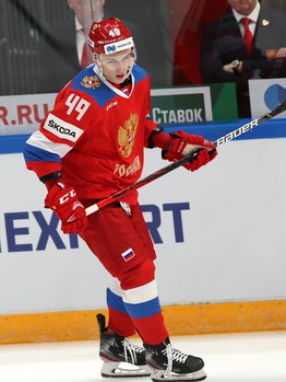 Семёнов и Войнов в матче сборной России против Швеции на Кубке 1 канала