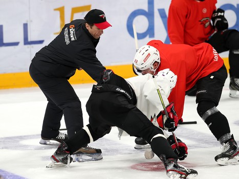 Раскатка «Авангарда» перед выездным матчем с московским «Динамо»