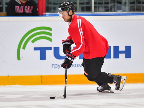 Раскатка "Авангарда" перед матчем с "Северсталью"