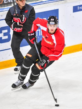 Раскатка "Авангарда" перед матчем с "Йокеритом"