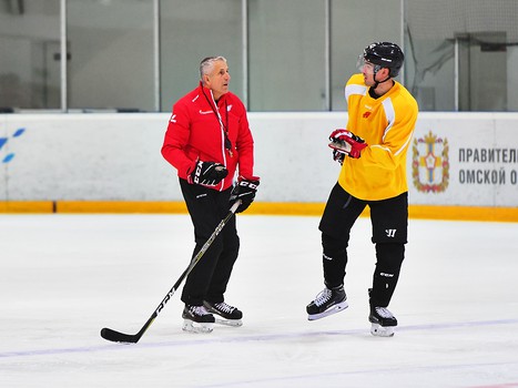 Тренировка "Авангарда" в Омске