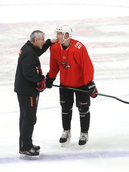 Тренировка «Авангарда» перед выездом