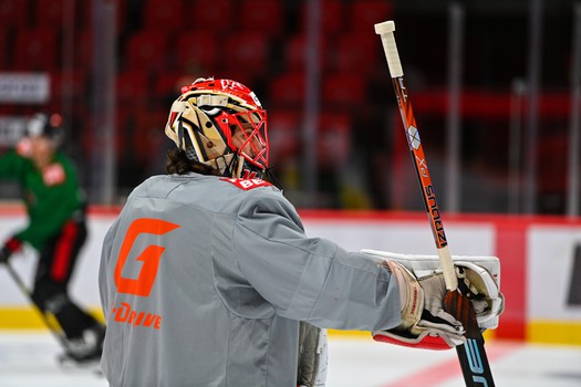 Раскатка «Авангарда» перед матчем с «Барысом»