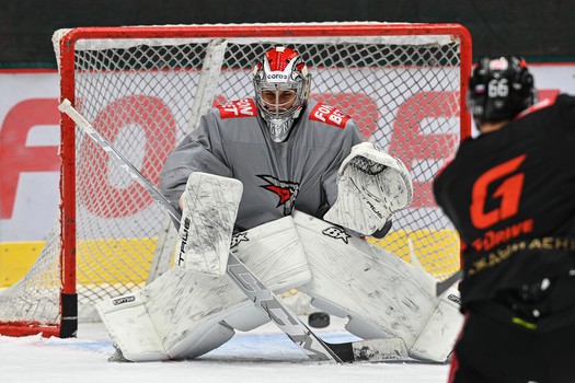 Тренировка «Авангарда» перед матчем с «Металлургом»