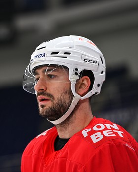 Раскатка «Авангарда» перед матчем в Тольятти