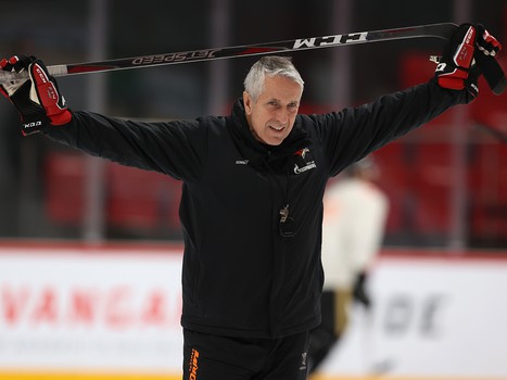 Раскатка «Авангарда» перед матчем с «Локомотивом»