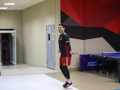 Раскатка «Авангарда» перед матчем с «Автомобилистом»