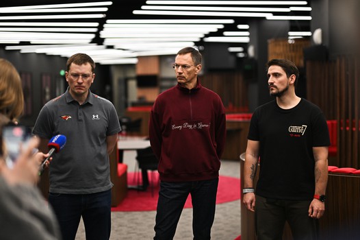 Открытая тренировка «Авангарда» для СМИ