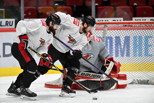 Раскатка «Авангарда» перед третьим матчем финала Востока с «Ак Барсом»