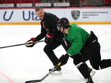 Раскатка «Авангарда» перед матчем с «Трактором»