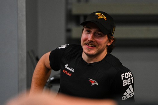 Тренировка «Авангарда» перед матчем в Казани