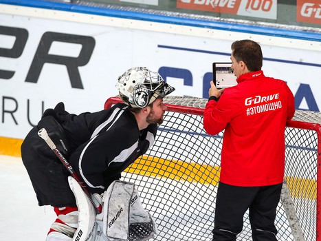 Раскатка «Авангарда» перед матчем со «Слованом»