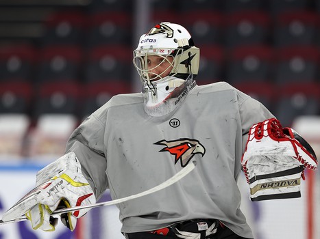 Раскатка «Авангарда» перед матчем в Магнитогорске