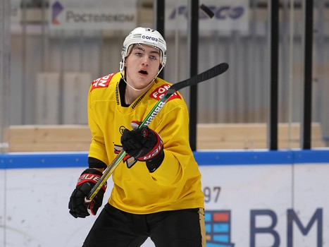 Тренировка «Авангарда» перед матчем во Владивостоке