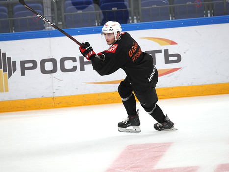 Тренировка «Авангарда» перед стартом финала Кубка Гагарина