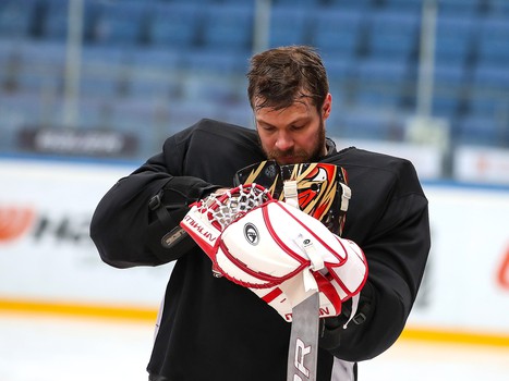 Раскатка «Авангарда» перед матчем с «Витязем»