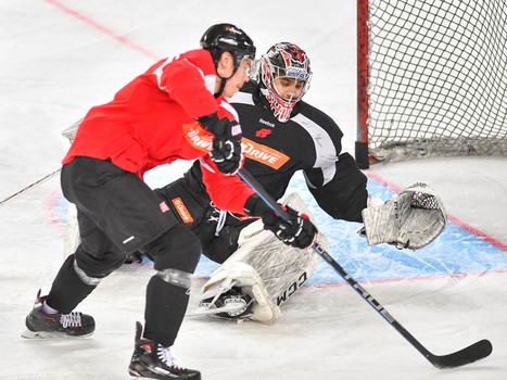 Раскатка "Авангарда" перед третьим матчем серии с "Салаватом Юлаевым"