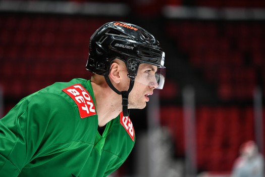 Раскатка «Авангарда» перед матчем с «Нефтехимиком»