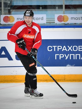 Раскатка "Авангарда" перед матчем с "Локомотивом"