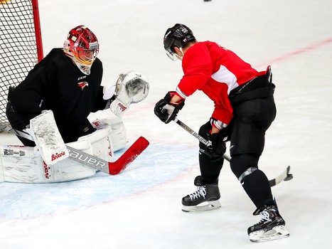 Раскатка «Авангарда» перед матчем с ХК «Сочи»