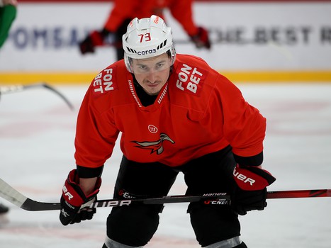 Тренировка «Авангарда» перед матчем в Екатеринбурге