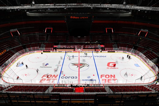 Раскатка «Авангарда» перед матчем с «Амуром»