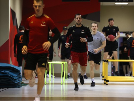 Тренировка «Авангарда» перед матчем с минским «Динамо»