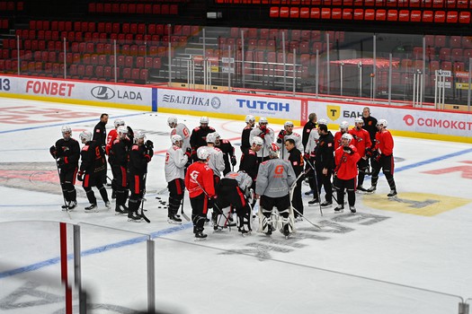 Тренировка «Авангарда» в Омске