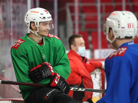 Тренировка «Авангарда» перед четвёртым матчем серии с «Автомобилистом»