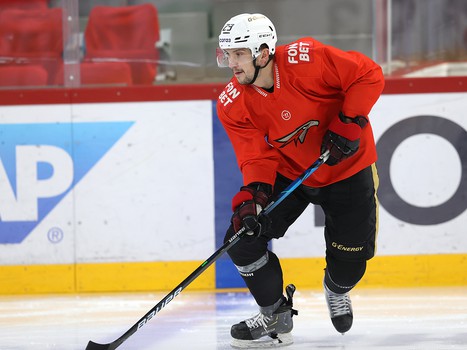 Раскатка «Авангарда» перед матчем в Екатеринбурге