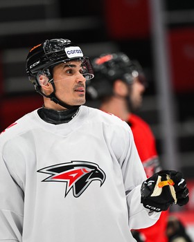 Тренировка «Авангарда» перед первым матчем серии с «Нефтехимиком»