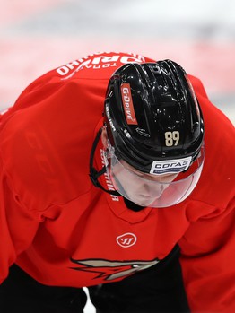 Раскатка «Авангарда» перед матчем с «Витязем»