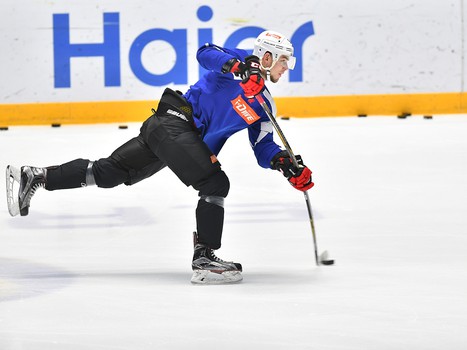 Раскатка "Авангарда" перед выездным матчем с "Барысом"