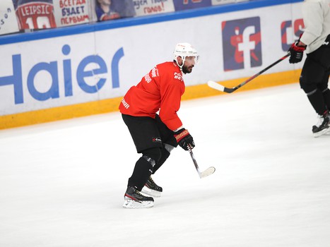 Тренировка «Авангарда» перед стартом финала Кубка Гагарина