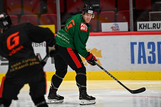 Раскатка «Авангарда» перед матчем с «Автомобилистом»