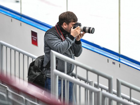 Открытая тренировка "Авангарда" для СМИ