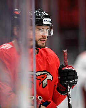 Раскатка «Авангарда» перед матчем с московским «Динамо»