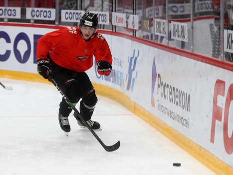 Раскатка «Авангарда» перед матчем с «Йокеритом»