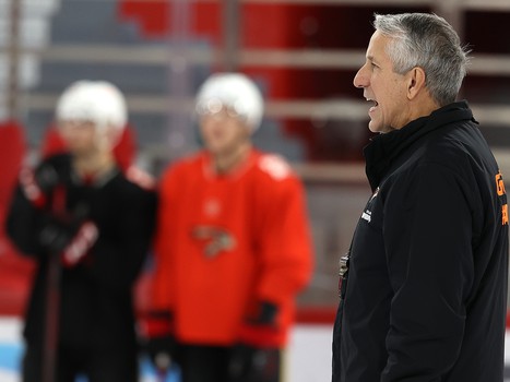 Тренировка «Авангарда» перед матчем в Екатеринбурге