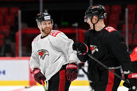 Раскатка «Авангарда» перед матчем с «Трактором»