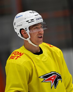 Тренировка «Авангарда» перед матчем в Хабаровске