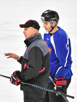 Раскатка "Авангарда" перед матчем с "Ак Барсом"