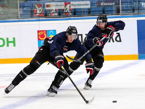 Раскатка «Авангарда» перед матчем с «Северсталью»