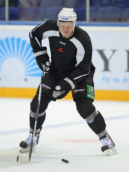 Раскатка "Авангарда" в Казани перед матчем с "Ак Барсом" 15 сентября 2013