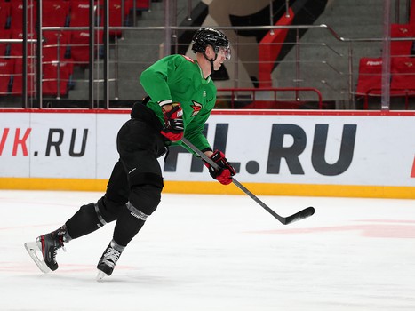 Первая тренировка Виктора Сведберга в «Авангарде»