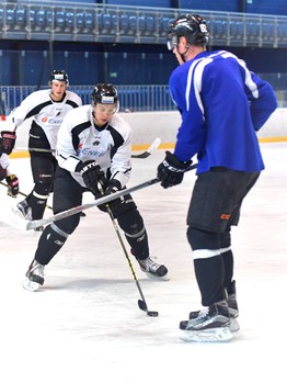 Тренировка перед игрой с "Медвешчаком"