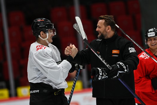 Раскатка «Авангарда» перед матчем с «Салаватом Юлаевым»