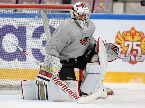 Раскатка «Авангарда» перед матчем в Магнитогорске